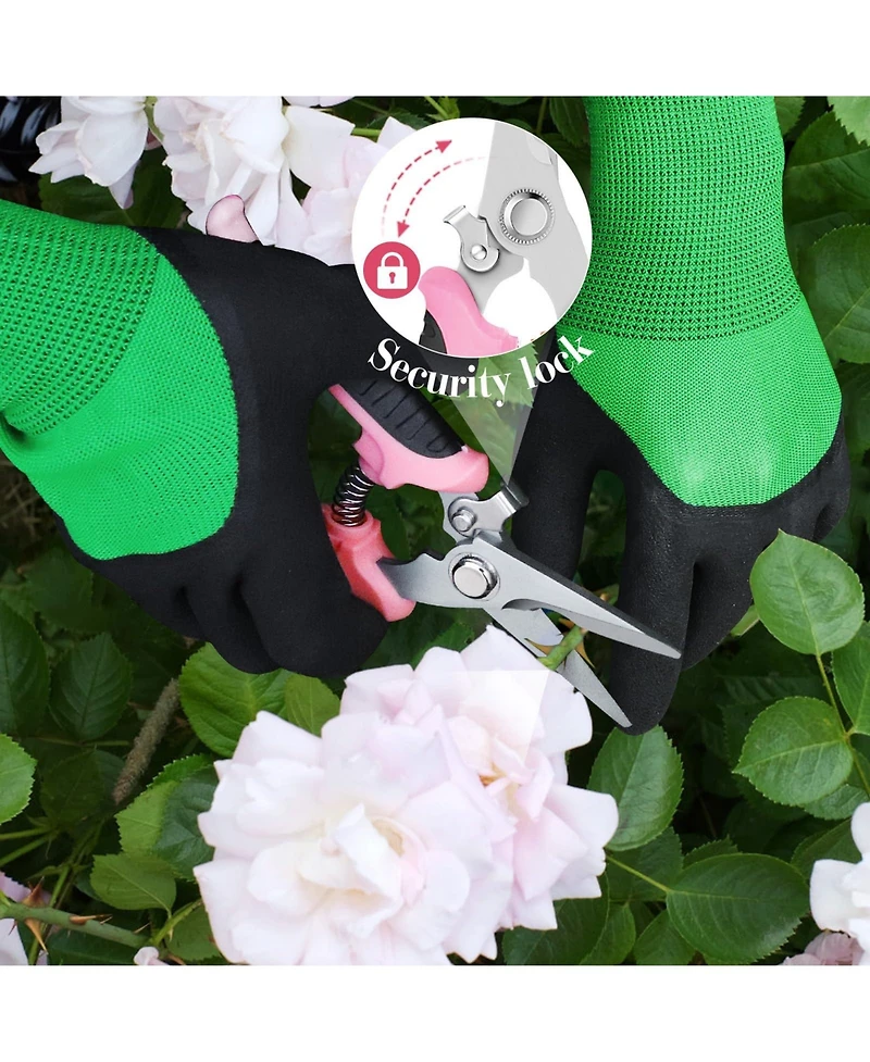 Xdovet Garden Shears Pruning Clippers Hand Pruner Gloves