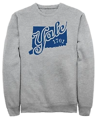 Fifth Sun Men's Disney Pixar Yale 1701 Logo Graphic Crewneck Sweatshirt