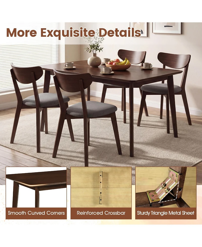 Mecale 47-Inch Rectangular Dining Table for 4-6