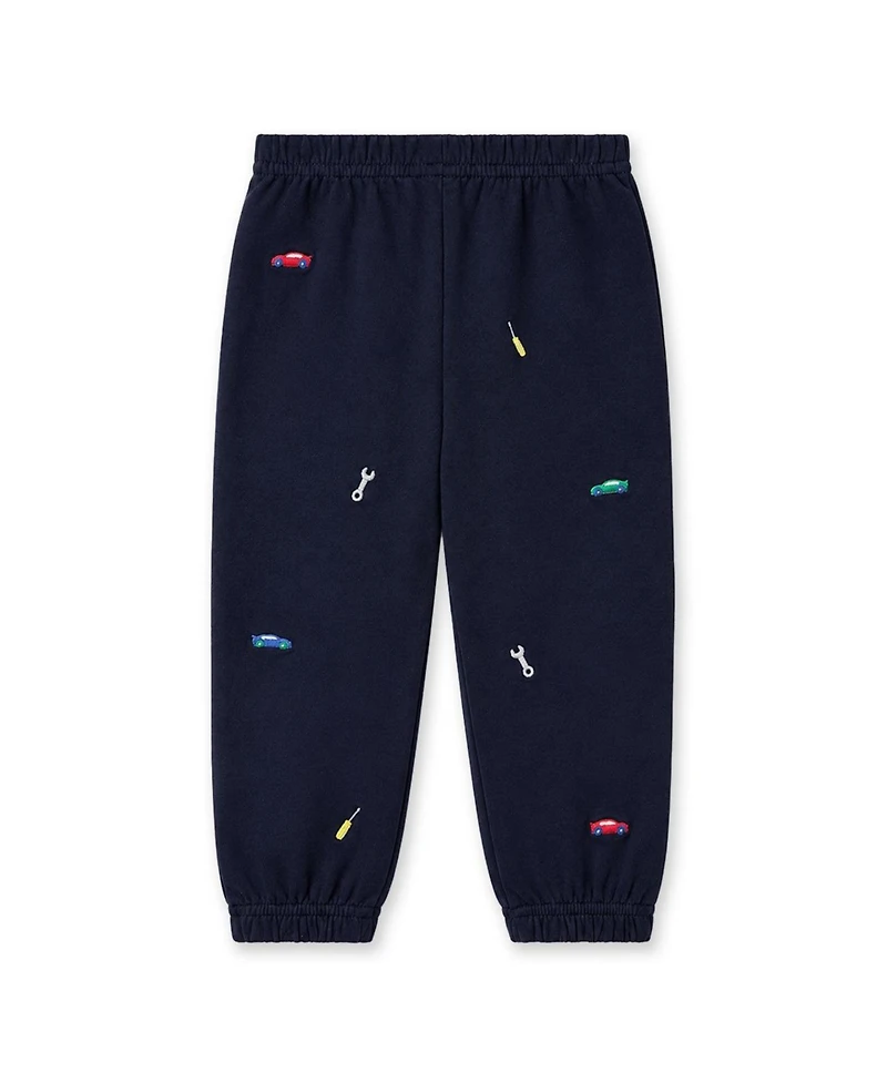 Florence Eiseman Toddler Boys (2T - 5) French Terry Jogger with Cars and Tools