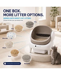 Cumrige WiFi Self-Cleaning Litter Box for Multiple Cats