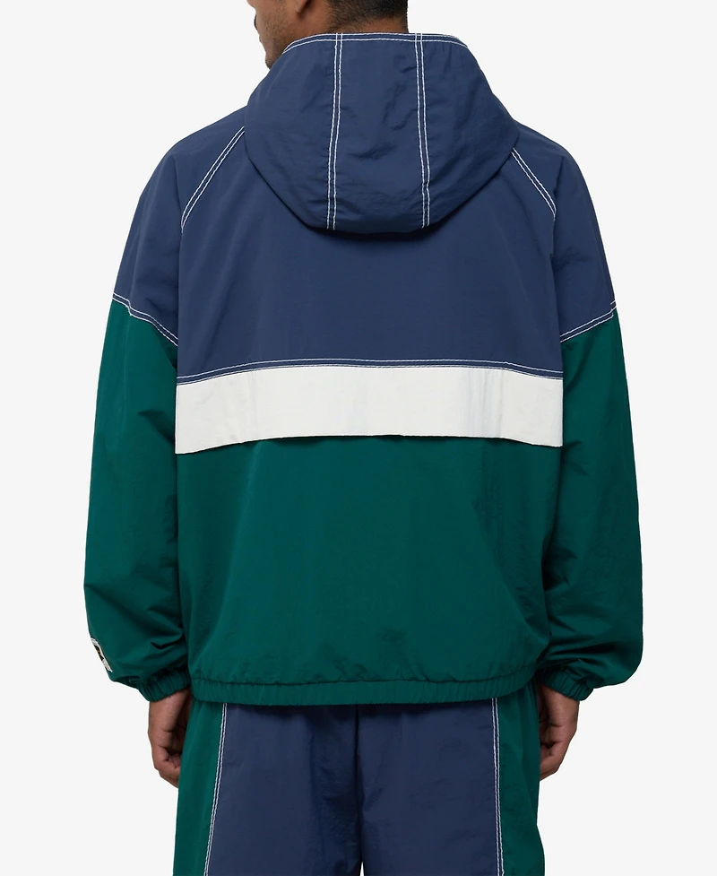 True Religion Men's Color-Block Big T Anorak Jacket