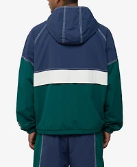 True Religion Men's Color-Block Big T Anorak Jacket