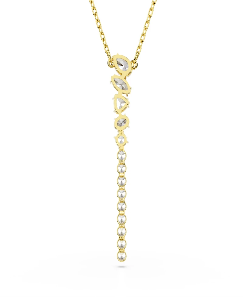 Swarovski Gold-Tone Plated White Crystal Necklace