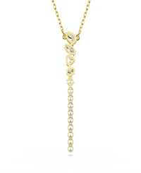 Swarovski Gold-Tone Plated White Crystal Necklace