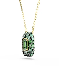 Swarovski Gold-Tone Plated Green Crystal Necklace