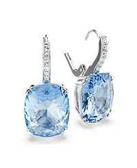 Swarovski Gold-Tone Plated Blue Crystal Earrings