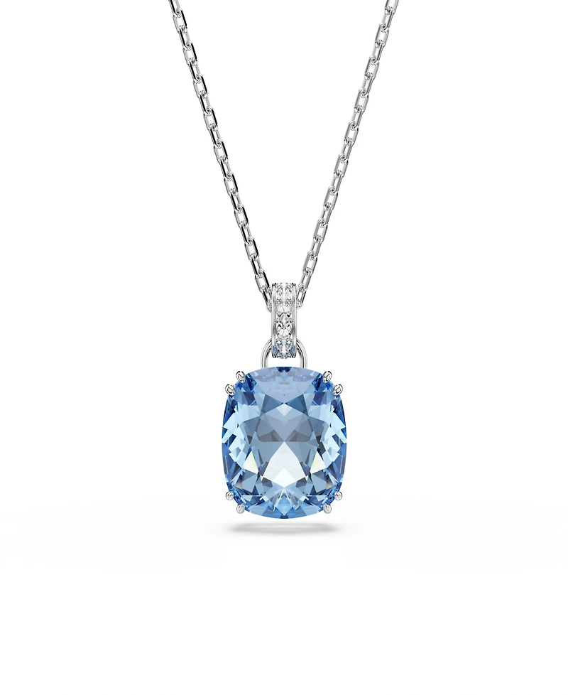 Swarovski Gold-Tone Plated Blue Crystal Necklace