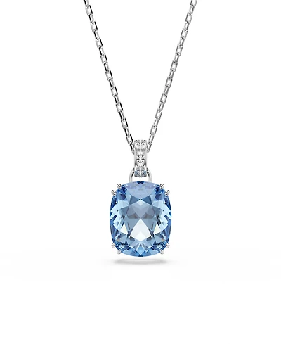 Swarovski Gold-Tone Plated Blue Crystal Necklace