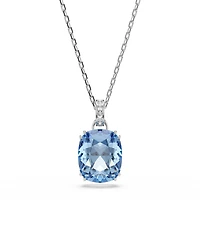 Swarovski Gold-Tone Plated Blue Crystal Necklace