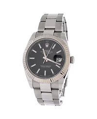 Pre-Owned Rolex Oyster Perpetual Datejust Automatic Watch in Stainless Steel and White Gold 41mm