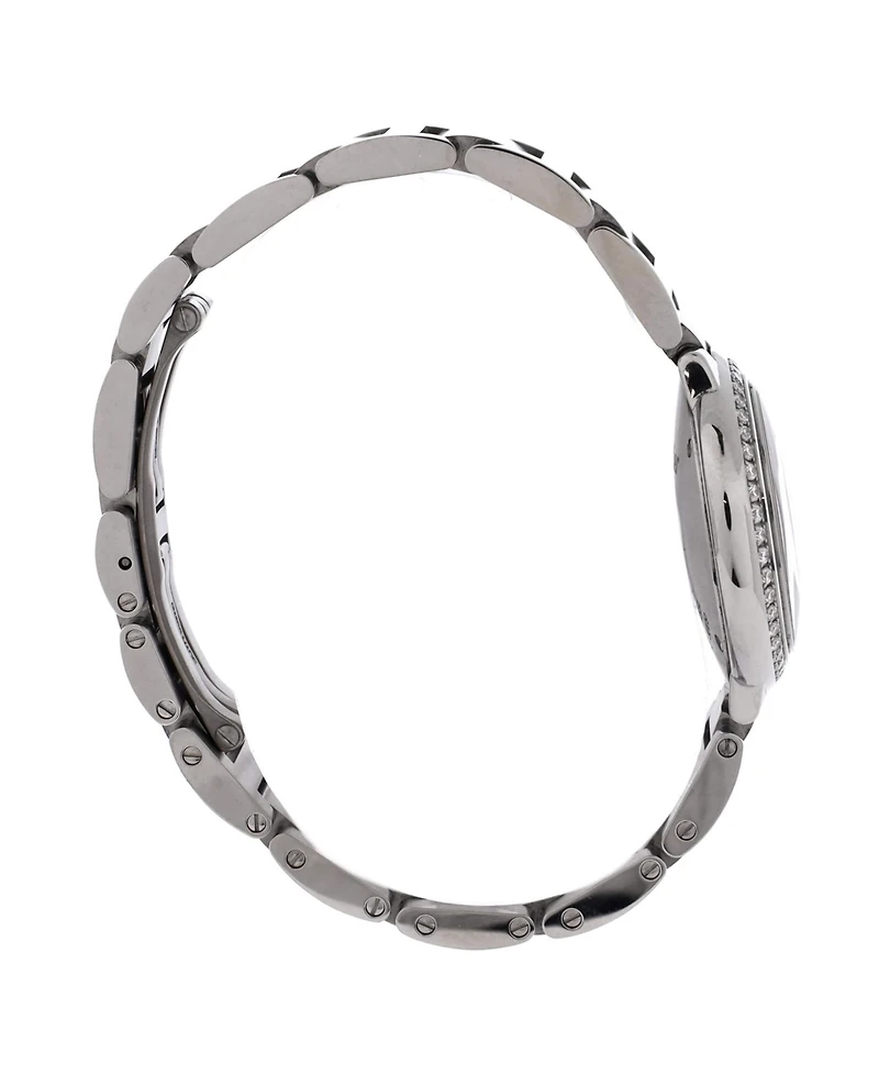 Pre-Owned Cartier Ballon Bleu de Cartier Quartz Watch in Stainless Steel with Diamond Bezel 28mm