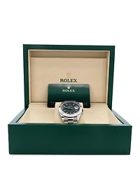 Pre-Owned Rolex Oyster Perpetual Datejust Mint Green Automatic Watch in Stainless Steel 41mm