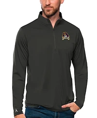 Antigua Men's Charcoal Ecu Pirates Tribute Quarter-Zip Sweatshirt