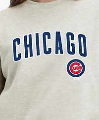 Champion Women's Chicago Cubs Relaxed-Fit Dropped-Shoulder Sweatshirt