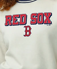 Champion Women's Boston Red Sox Long-Sleeve Pullover Reverse Weave Sweatshirt