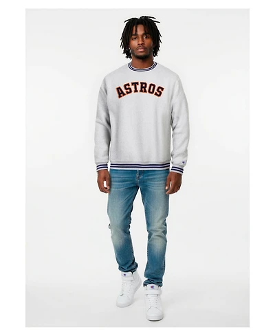 Champion Men's Heather Gray Houston Astros Reverse Weave Sweatshirt