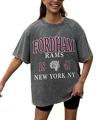 Gameday Couture Women's Gray Fordham Rams Oversized Snow Wash T-Shirt