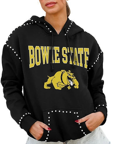 Gameday Couture Women's Black Bowie State Bulldogs Studded Pullover Hoodie