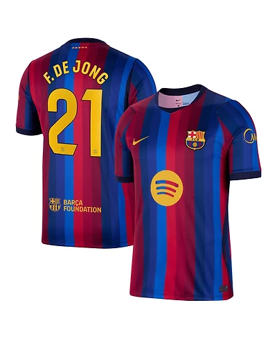 Nike Men's Frenkie de Jong Red Barcelona 2026/27 Home Stadium Replica Jersey
