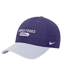 Nike Men's Purple Tcu Horned Frogs Color Block Club Adjustable Hat