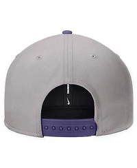 Nike Men's Gray Kansas State Wildcats Vintage Script Pro Dri-fit Snapback Hat