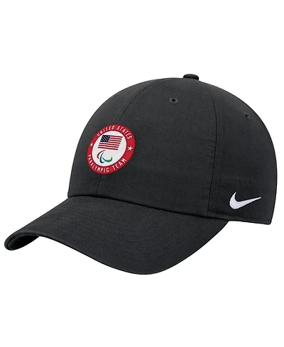 Nike Big Boys and Girls Black U.s. Paralympics Club Adjustable Hat
