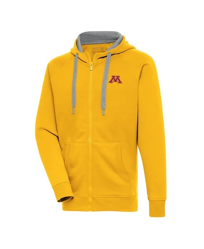 Antigua Men's Gold Minnesota Golden Gophers Victory Full-Zip Hoodie