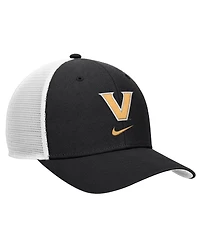 Nike Men's Black Vanderbilt Commodores Rise Trucker Dri-fit Adjustable Hat