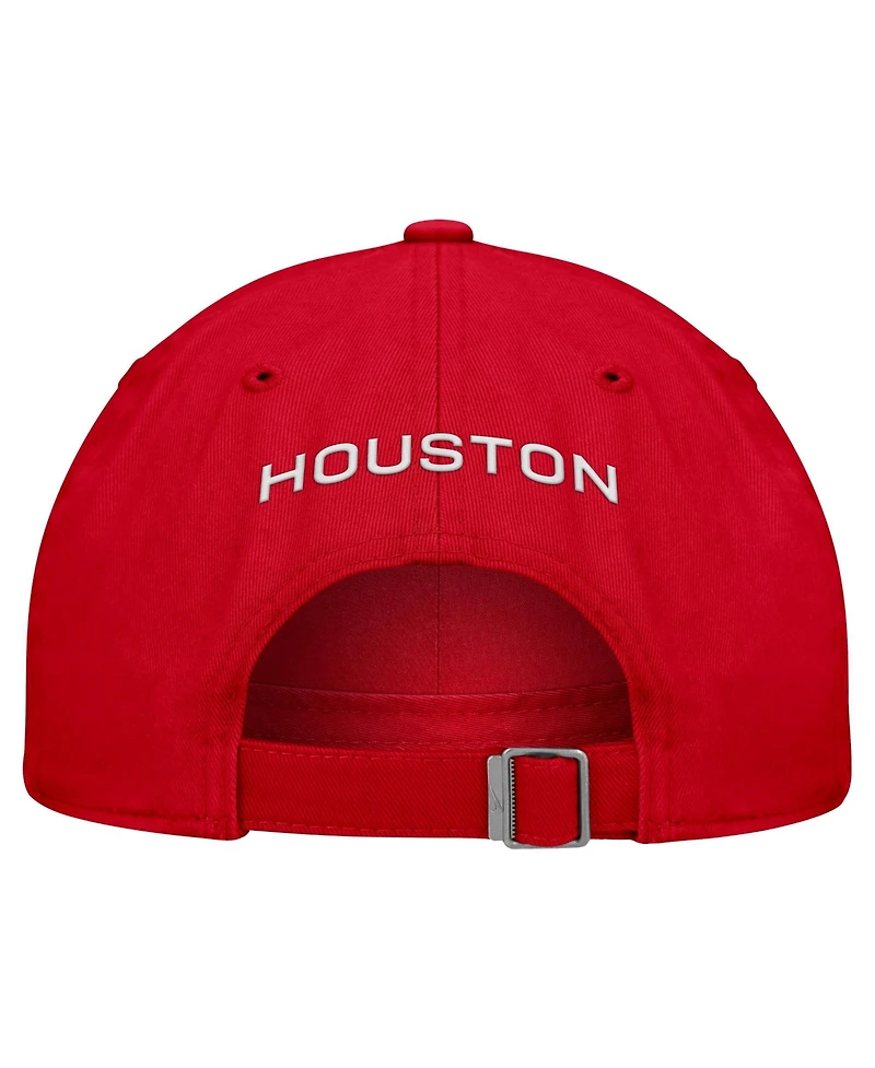 Nike Men's Red Houston Cougars 2026 Sideline Club Adjustable Hat
