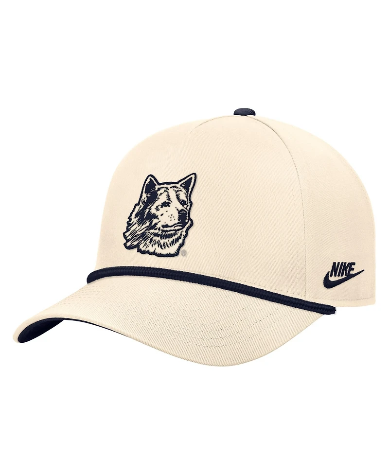 Nike Men's Natural UConn Huskies Vintage Rope Rise Adjustable Hat
