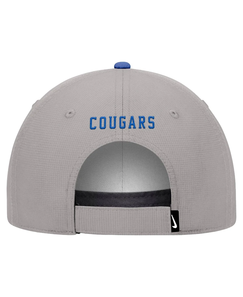 Nike Men's Gray Byu Cougars Ripstop Dri-fit Adjustable Hat