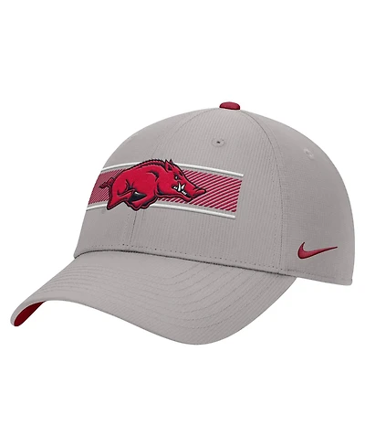 Nike Men's Gray Arkansas Razorbacks Ripstop Dri-fit Adjustable Hat