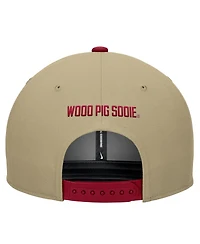 Nike Men's Beige/Cardinal Arkansas Razorbacks Pro Dri-fit Snapback Hat