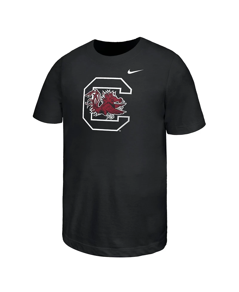 Nike Big Boys and Girls Black South Carolina Gamecocks Primary Logo T-Shirt