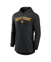 Nike Men's Black Army Knights 2026 West Point Classic Collection Dri-fit Hooded Long sleeves T-Shirt