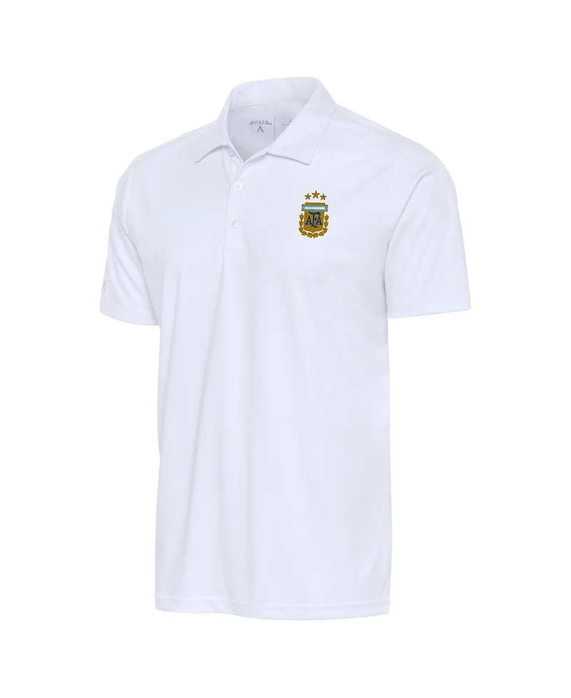 Antigua Men's White Argentina National Team Tribute Polo Shirt