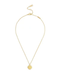Coach Gold Heritage Coin Spinner Pendant Necklace
