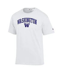 Champion Men's Champion White Washington Huskies Arch Over Logo T-Shirt