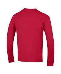 Champion Men's Champion Scarlet Nebraska Huskers Arch Over Logo Long sleeves T-Shirt