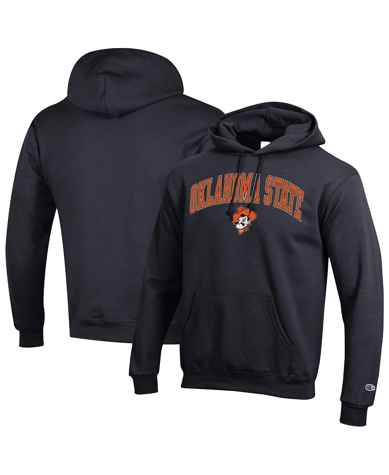 Champion Men's Champion Black Oklahoma State Cowboys Arch Over Logo Pullover Hoodie