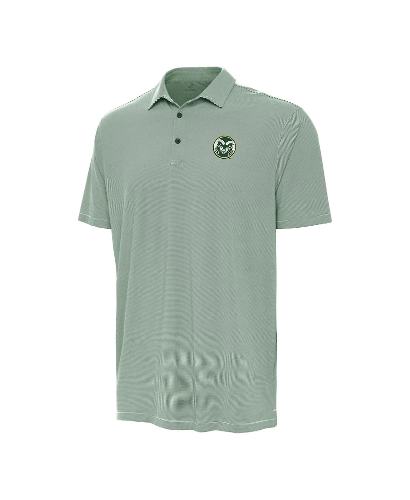 Antigua Men's Green Colorado State Rams Twine Polo Shirt