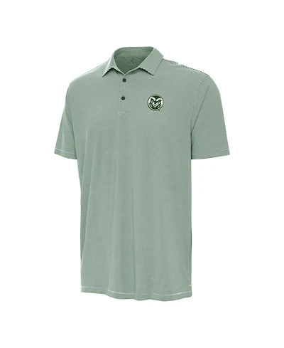 Antigua Men's Green Colorado State Rams Twine Polo Shirt