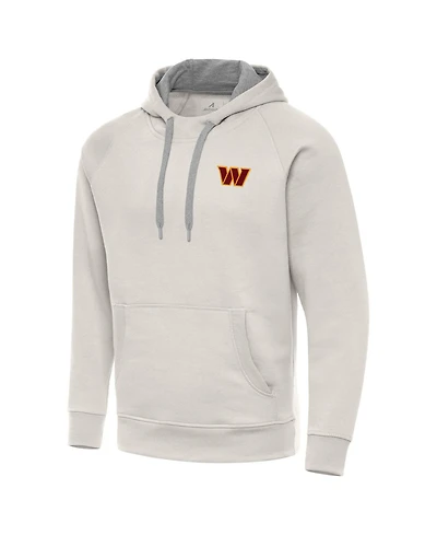 Antigua Men's Cream Washington Commanders Victory Raglan Pullover Hoodie