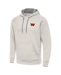 Antigua Men's Cream Washington Commanders Victory Raglan Pullover Hoodie
