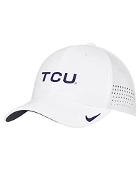 Nike Men's White Tcu Horned Frogs 2026 On-Field AeroBill SwooshFlex Dri-fit Hat