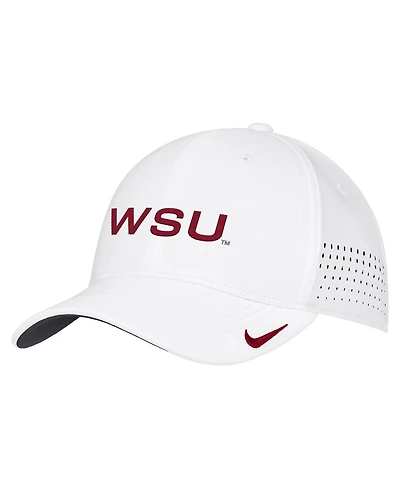 Nike Men's White Washington State Cougars 2026 On-Field AeroBill SwooshFlex Dri-fit Hat