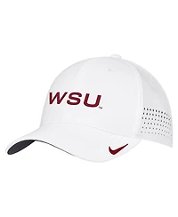 Nike Men's White Washington State Cougars 2026 On-Field AeroBill SwooshFlex Dri-fit Hat