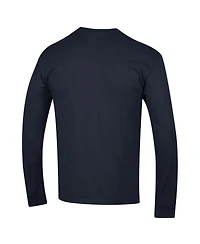 Champion Men's Navy Virginia Cavaliers Arch Over Logo 2-Hit Long sleeves T-Shirt