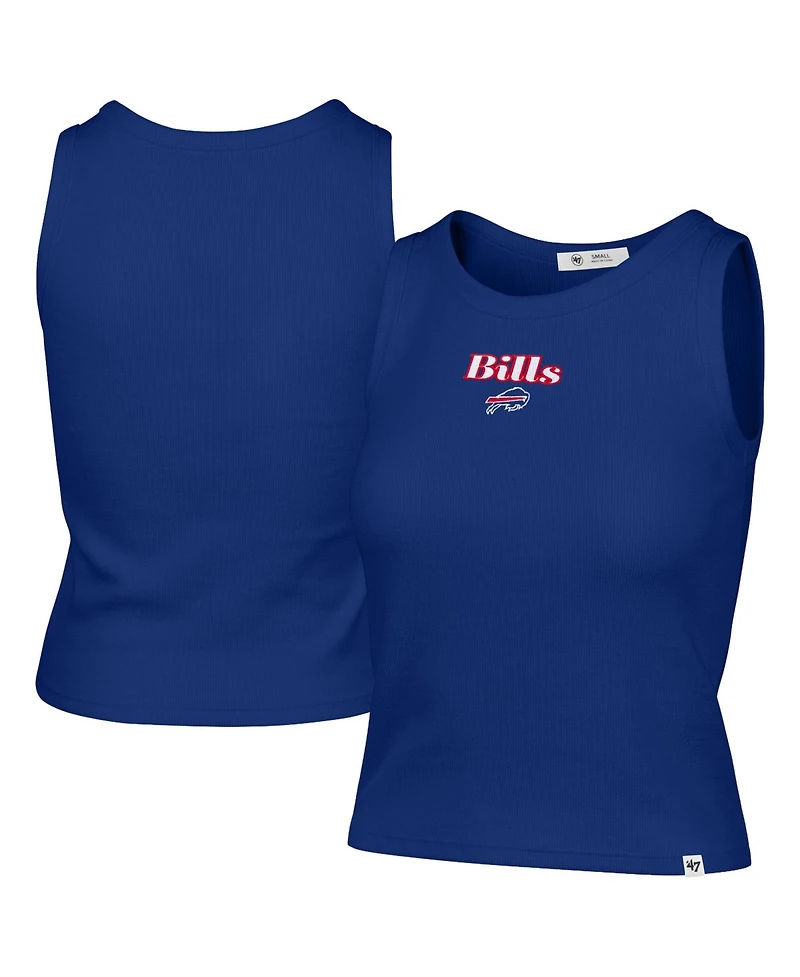 '47 Brand Women's Buffalo Bills Cropped Ribbed Cotton-Blend Tank Top